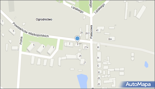 Czerniejewo, Powstańców Wielkopolskich, 1, mapa Czerniejewo