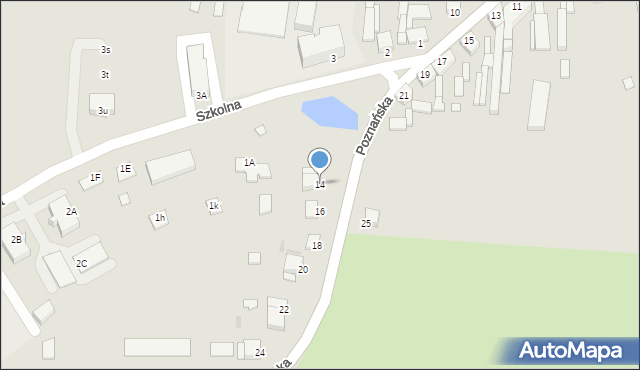 Czerniejewo, Poznańska, 14, mapa Czerniejewo