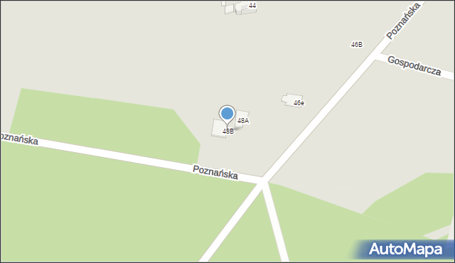 Czerniejewo, Poznańska, 48B, mapa Czerniejewo