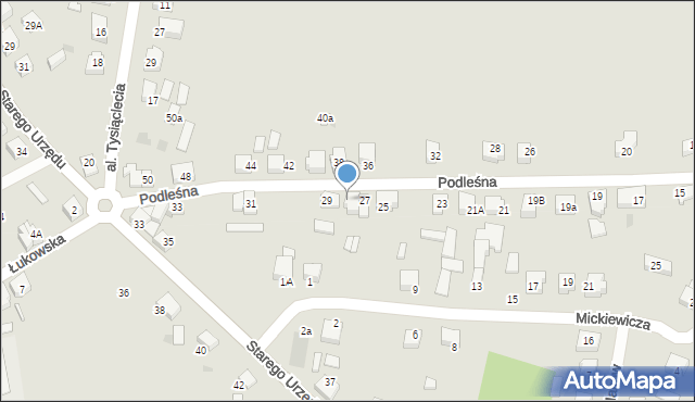 Czersk, Podleśna, 27A, mapa Czersk