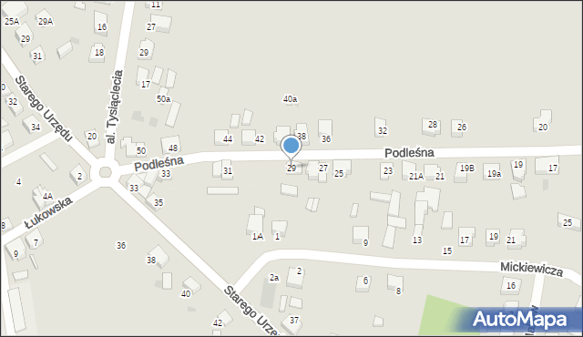 Czersk, Podleśna, 29, mapa Czersk