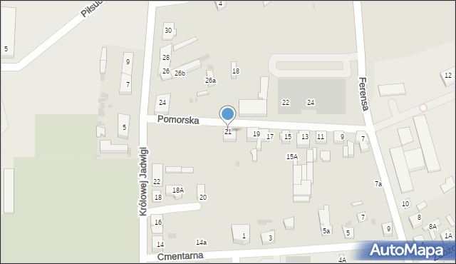 Czersk, Pomorska, 21, mapa Czersk