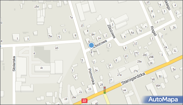 Czersk, Pomorska, 4, mapa Czersk