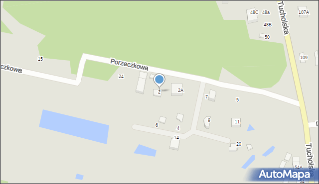 Czersk, Porzeczkowa, 2, mapa Czersk