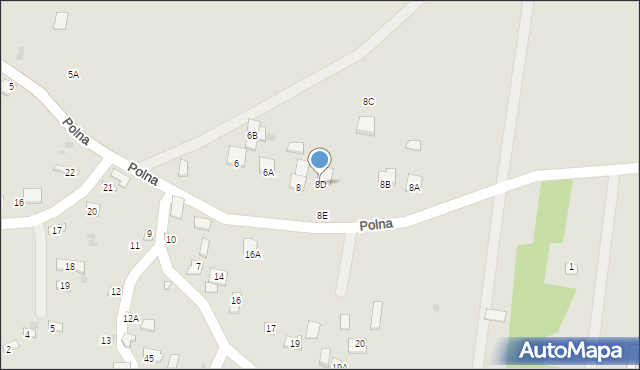 Czerwińsk nad Wisłą, Polna, 8D, mapa Czerwińsk nad Wisłą