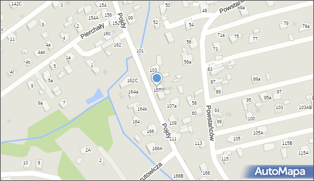 Czerwionka-Leszczyny, Pojdy, ks., 107, mapa Czerwionka-Leszczyny