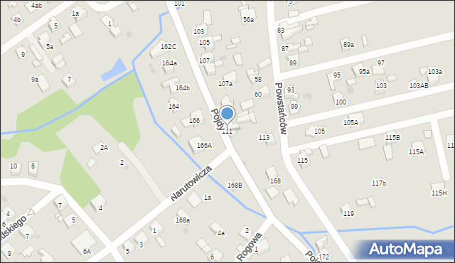 Czerwionka-Leszczyny, Pojdy, ks., 111, mapa Czerwionka-Leszczyny