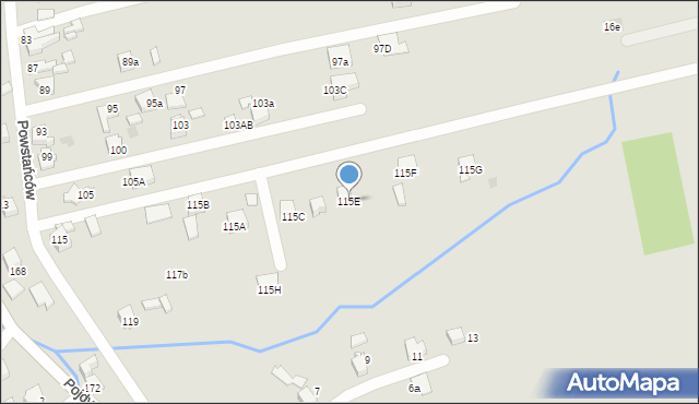 Czerwionka-Leszczyny, Pojdy, ks., 115E, mapa Czerwionka-Leszczyny