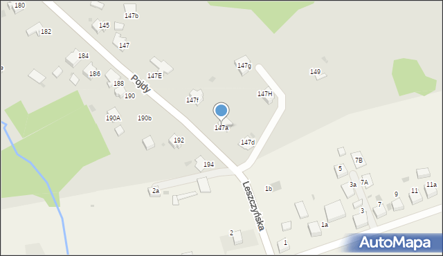 Czerwionka-Leszczyny, Pojdy, ks., 147a, mapa Czerwionka-Leszczyny
