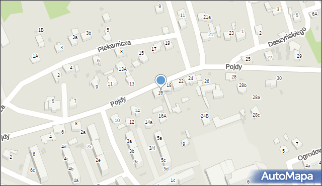 Czerwionka-Leszczyny, Pojdy, ks., 16, mapa Czerwionka-Leszczyny