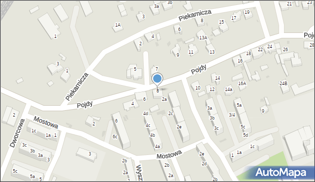 Czerwionka-Leszczyny, Pojdy, ks., 8, mapa Czerwionka-Leszczyny