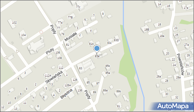 Czerwionka-Leszczyny, Pojdy, ks., 83a, mapa Czerwionka-Leszczyny