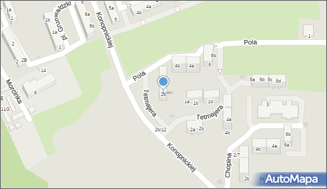 Czerwionka-Leszczyny, Pola, 2b, mapa Czerwionka-Leszczyny