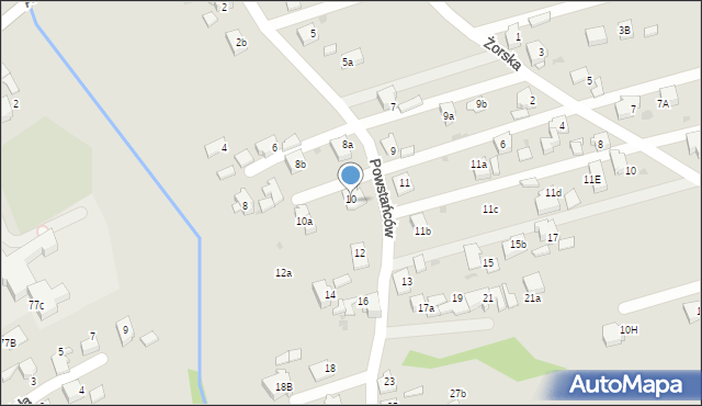 Czerwionka-Leszczyny, Powstańców, 10, mapa Czerwionka-Leszczyny