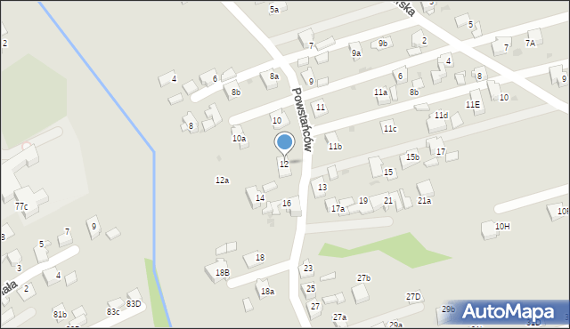 Czerwionka-Leszczyny, Powstańców, 12, mapa Czerwionka-Leszczyny