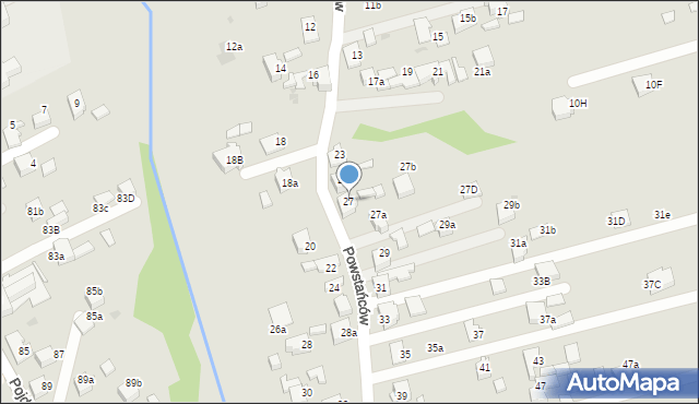 Czerwionka-Leszczyny, Powstańców, 27, mapa Czerwionka-Leszczyny