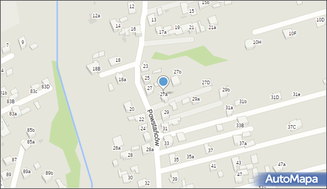 Czerwionka-Leszczyny, Powstańców, 27a, mapa Czerwionka-Leszczyny