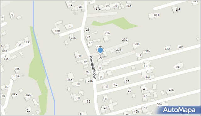 Czerwionka-Leszczyny, Powstańców, 29, mapa Czerwionka-Leszczyny