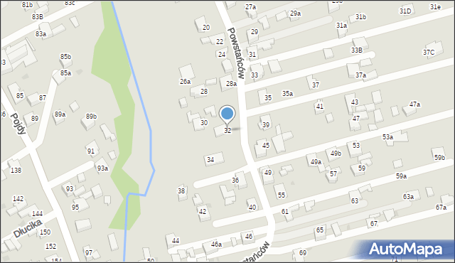 Czerwionka-Leszczyny, Powstańców, 32, mapa Czerwionka-Leszczyny