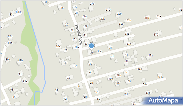 Czerwionka-Leszczyny, Powstańców, 35, mapa Czerwionka-Leszczyny