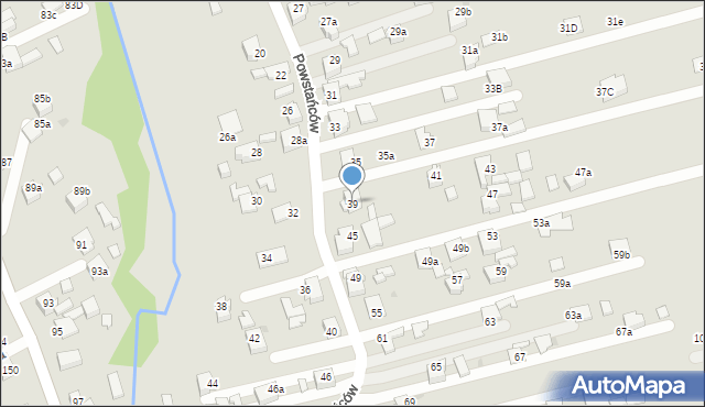 Czerwionka-Leszczyny, Powstańców, 39, mapa Czerwionka-Leszczyny