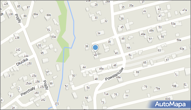 Czerwionka-Leszczyny, Powstańców, 42, mapa Czerwionka-Leszczyny