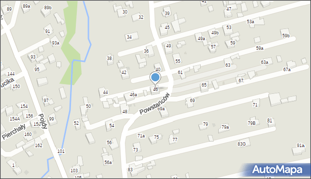 Czerwionka-Leszczyny, Powstańców, 46, mapa Czerwionka-Leszczyny