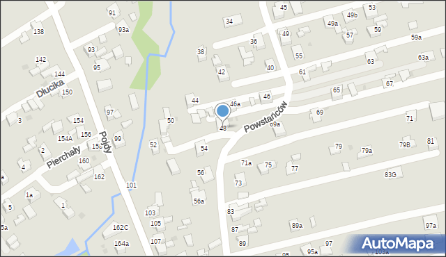 Czerwionka-Leszczyny, Powstańców, 48, mapa Czerwionka-Leszczyny