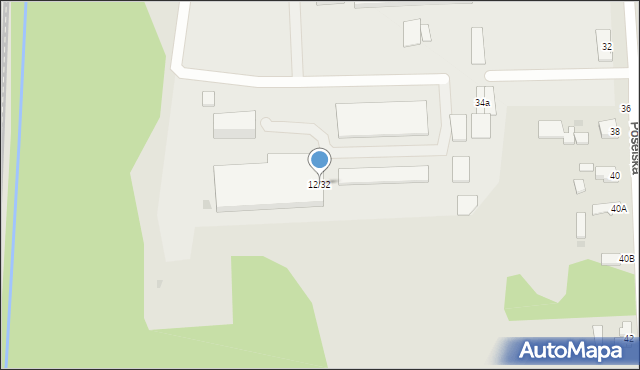 Częstochowa, Poselska, 34b, mapa Częstochowy