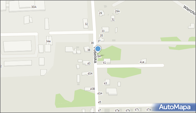 Częstochowa, Poselska, 39A, mapa Częstochowy