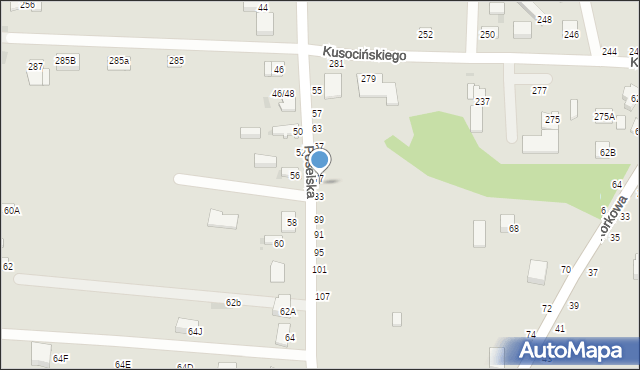 Częstochowa, Poselska, 79, mapa Częstochowy