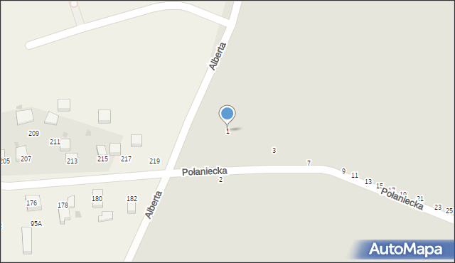 Częstochowa, Połaniecka, 1, mapa Częstochowy