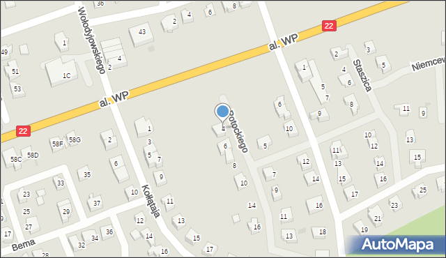 Człuchów, Potockiego Ignacego, 4, mapa Człuchów