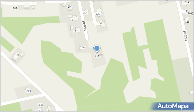 Czyżowice, Polna, 11e, mapa Czyżowice