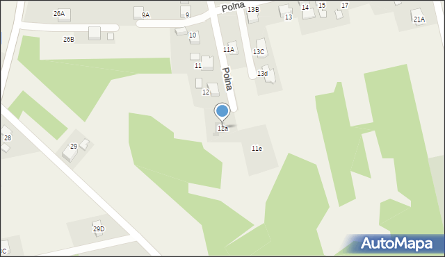 Czyżowice, Polna, 12a, mapa Czyżowice