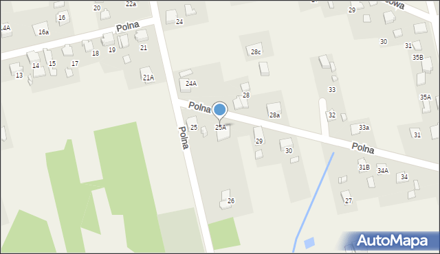 Czyżowice, Polna, 25A, mapa Czyżowice