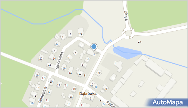 Dąbrówka, Poznańska, 2, mapa Dąbrówka