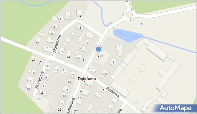 Dąbrówka, Poznańska, 5, mapa Dąbrówka