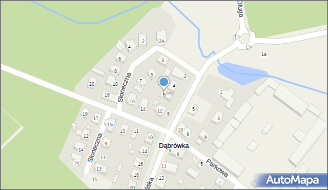 Dąbrówka, Poznańska, 6, mapa Dąbrówka