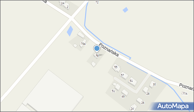 Dachowa, Poznańska, 79, mapa Dachowa