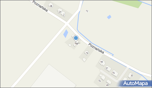 Dachowa, Poznańska, 79a, mapa Dachowa