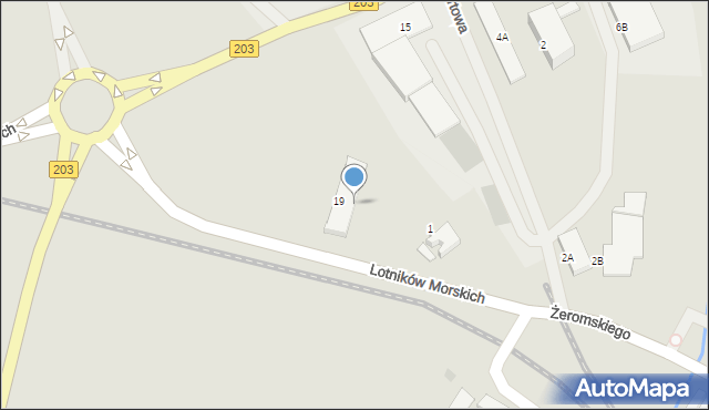 Darłowo, Portowa, 19, mapa Darłowo