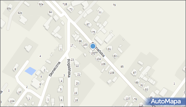 Daszewice, Poznańska, 102, mapa Daszewice