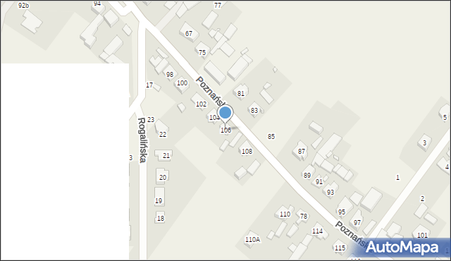 Daszewice, Poznańska, 106, mapa Daszewice