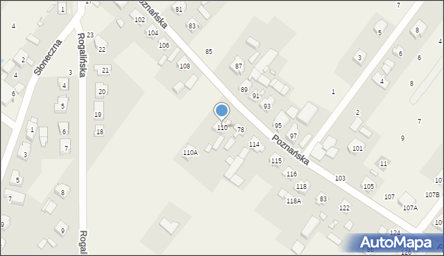 Daszewice, Poznańska, 110, mapa Daszewice