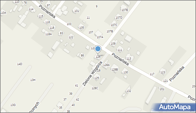 Daszewice, Poznańska, 126, mapa Daszewice