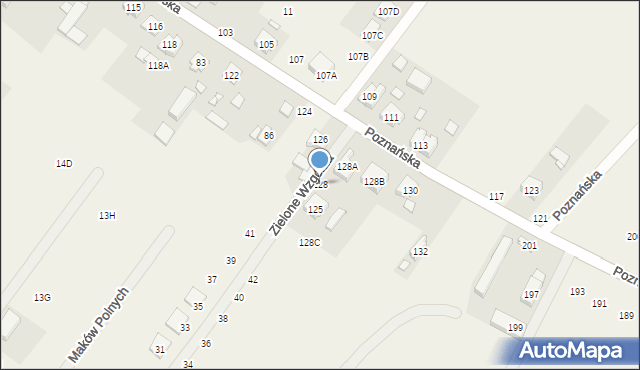 Daszewice, Poznańska, 128, mapa Daszewice