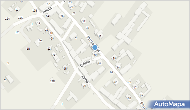 Daszewice, Poznańska, 60, mapa Daszewice