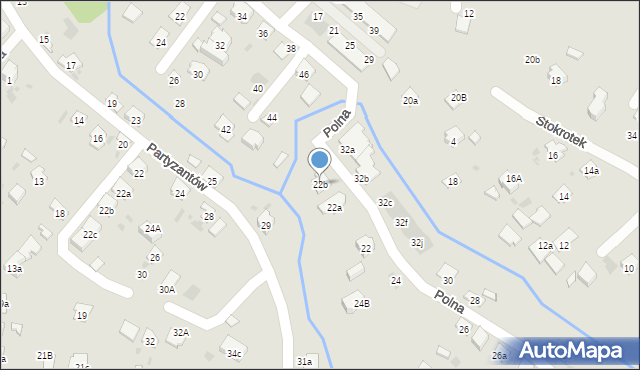 Dębica, Polna, 22b, mapa Dębicy