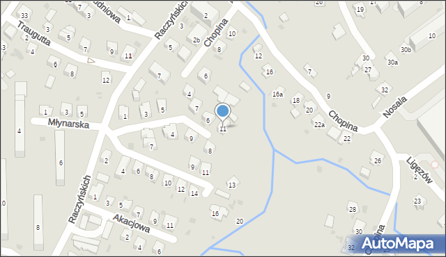 Dębica, Powstania Styczniowego, 11, mapa Dębicy